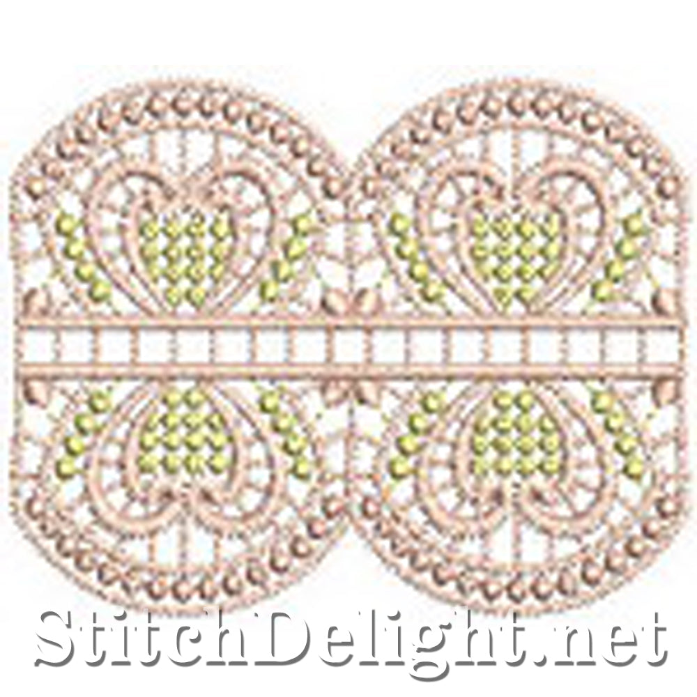 SD0570 Calista Lace Edging Large Hoops