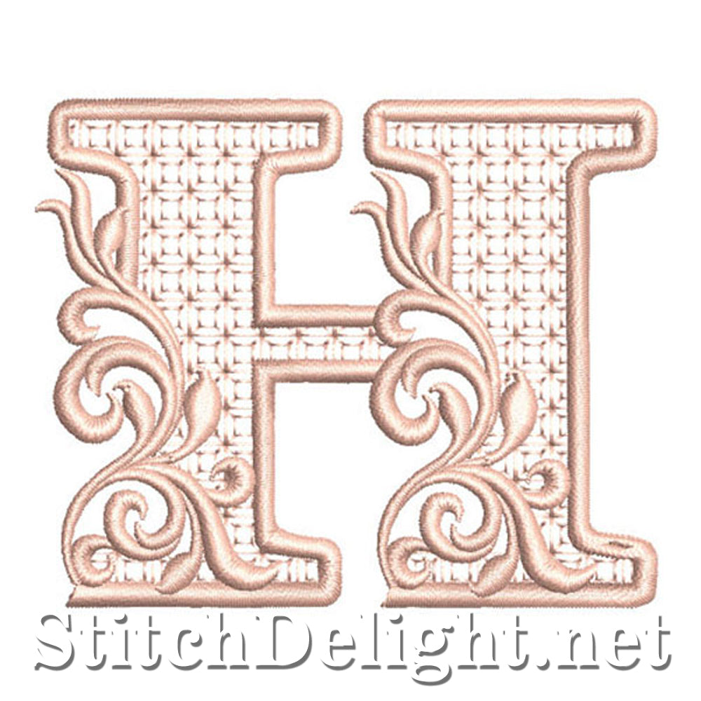 SDS1141 Fancy Block Font H