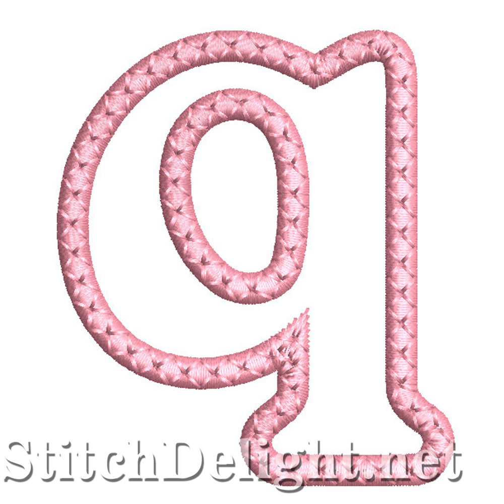 SDS1450 Applique Small Letter font Q