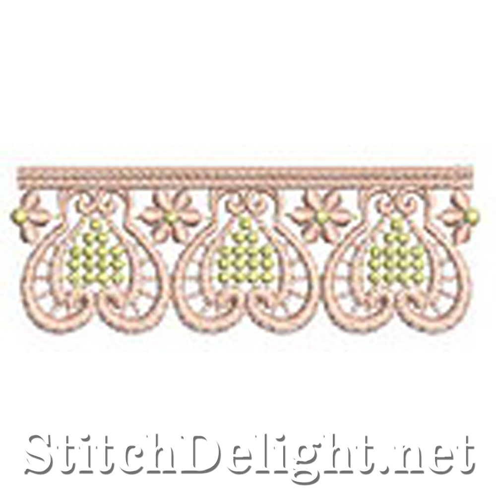 SD0570 Calista Lace Edging Large Hoops