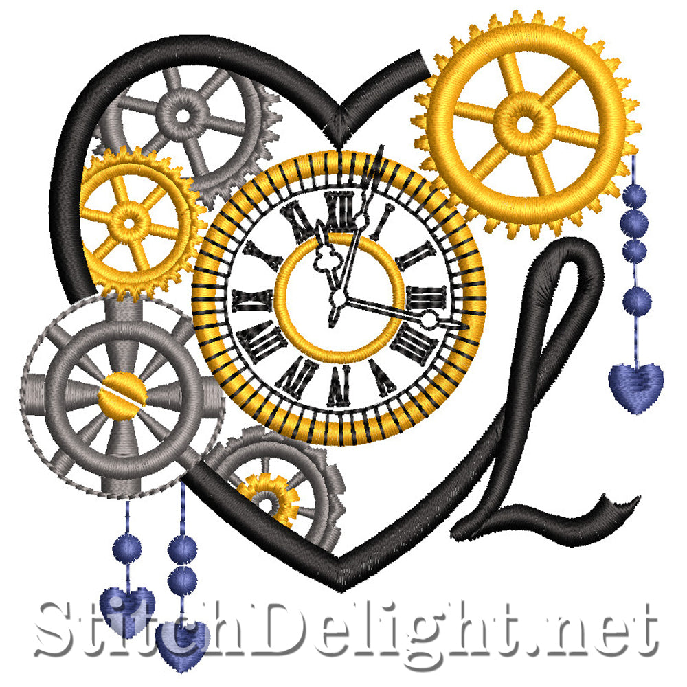 SDS1561 Steampunk Alpha Font L