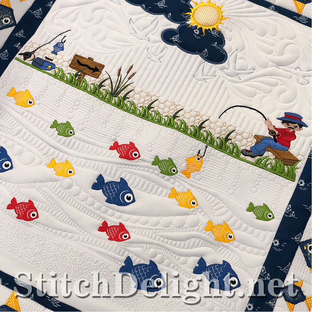 SDS1526 Lets go Fish Quilt