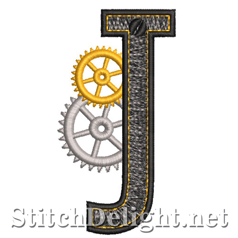 SDS1466 Steampunk Font J