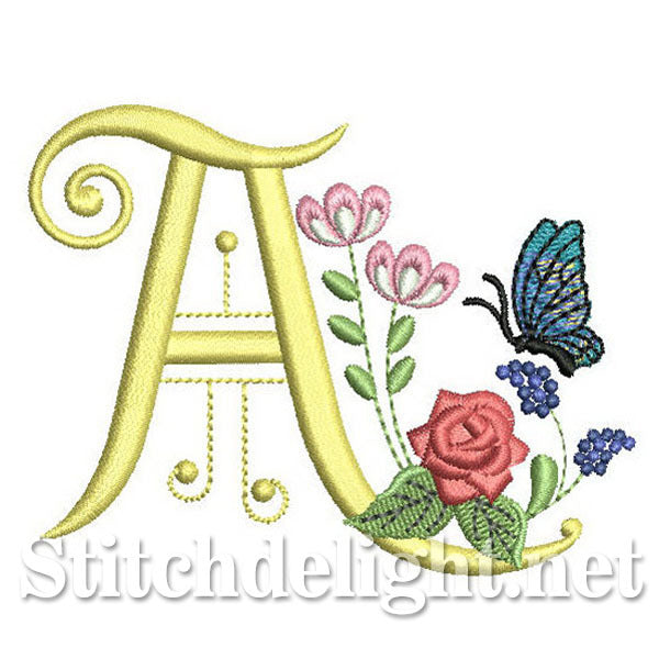 SDS0294 Deco Floral Font