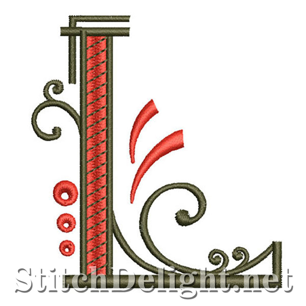 SDS1128 Fancy Deco-lettertype L