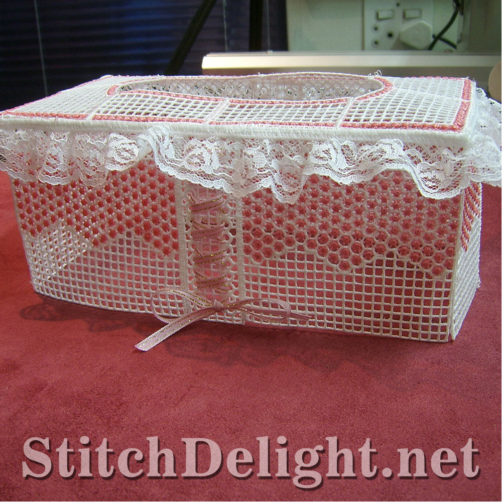 SD0502 Tissue Box In Lace