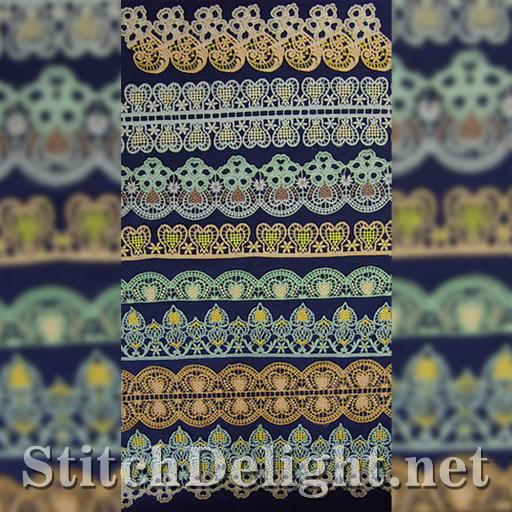 SD0570 Calista Lace Edging Large Hoops