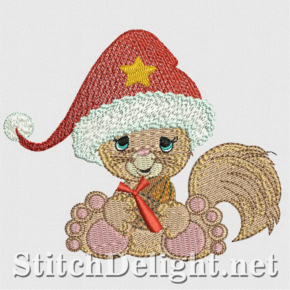 SD1196 Chrismas squirrel 2