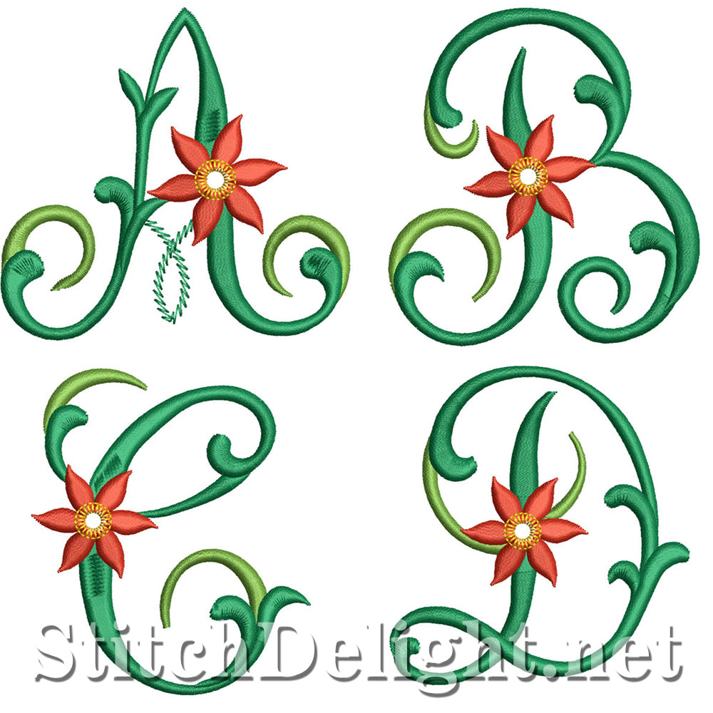 SDS1119 Poinsettia Font