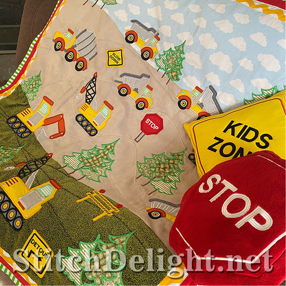SDS1519 Construction Trucks Applique