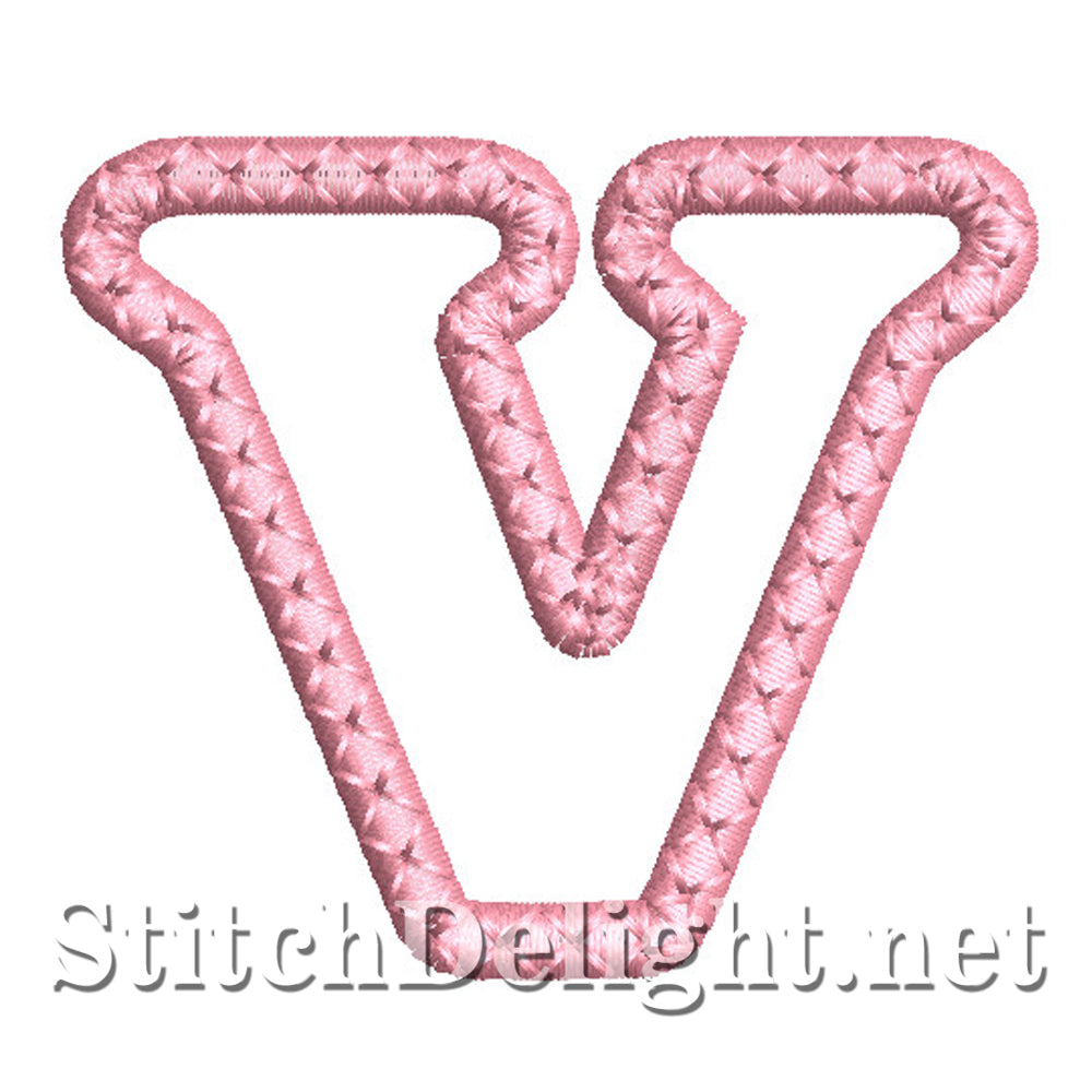 SDS1450 Applique Small Letter font V