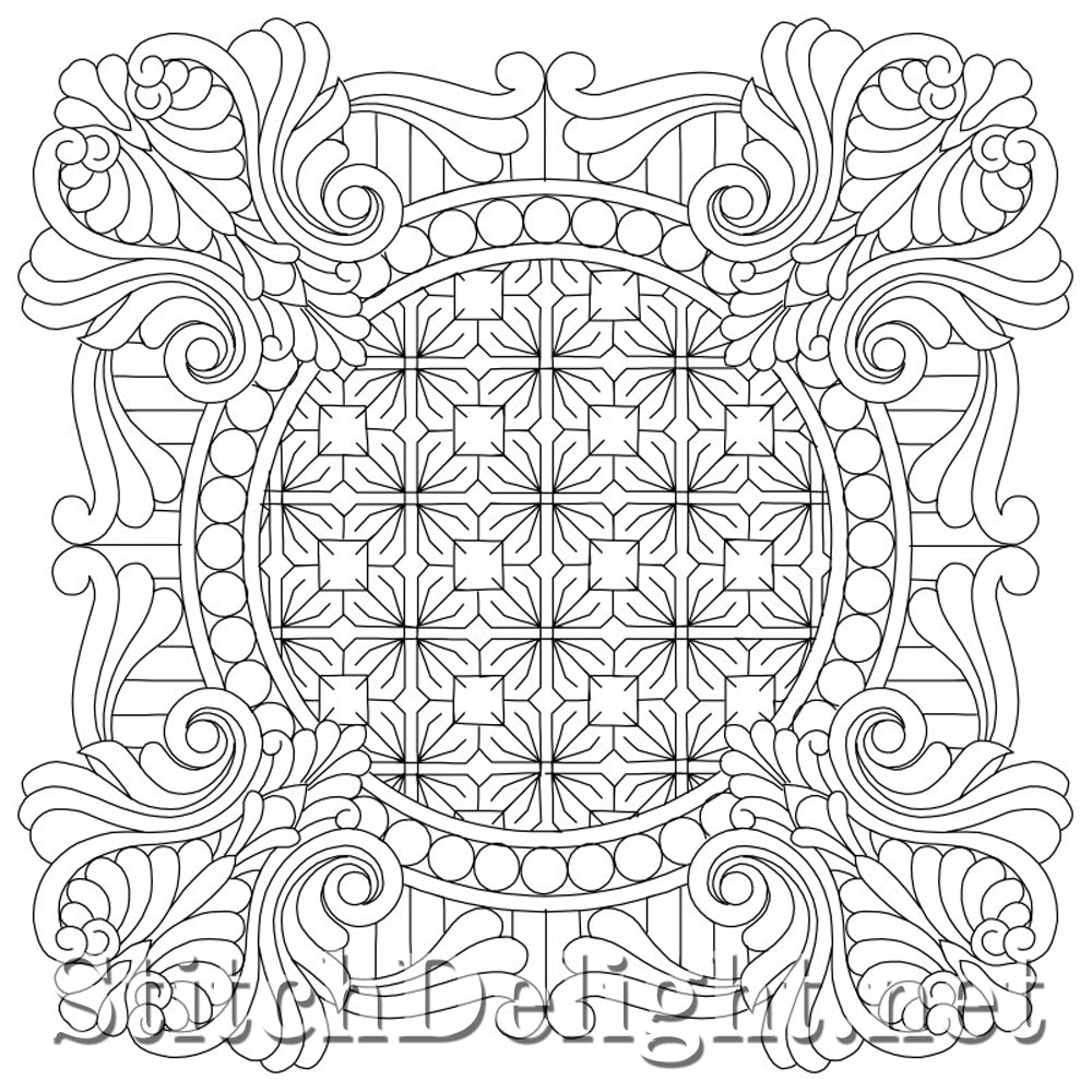 SDQL0166 Square Frame Filled