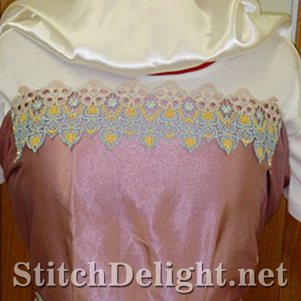 SD0570 Calista Lace Edging Large Hoops