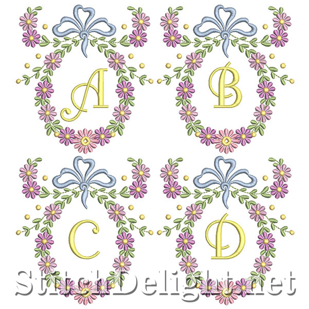 SDS1245 Wispy Floral Font
