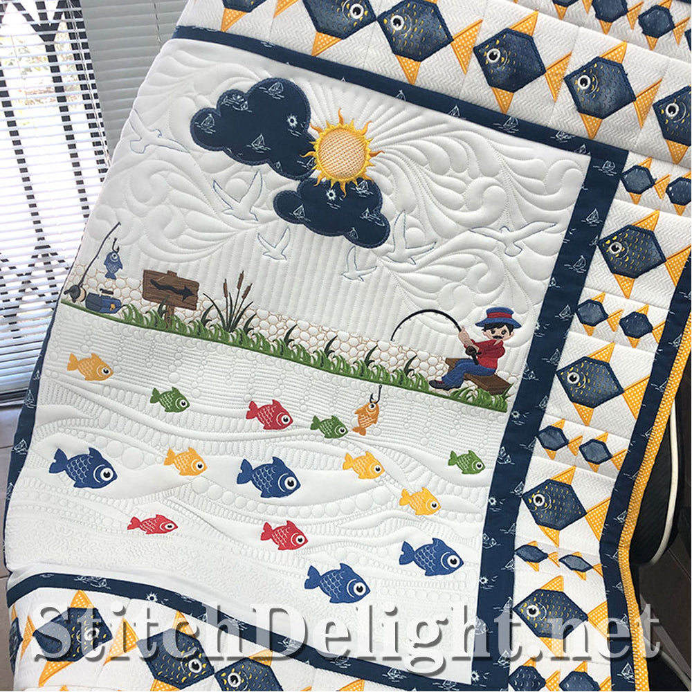 SDS1526 Lets go Fish Quilt