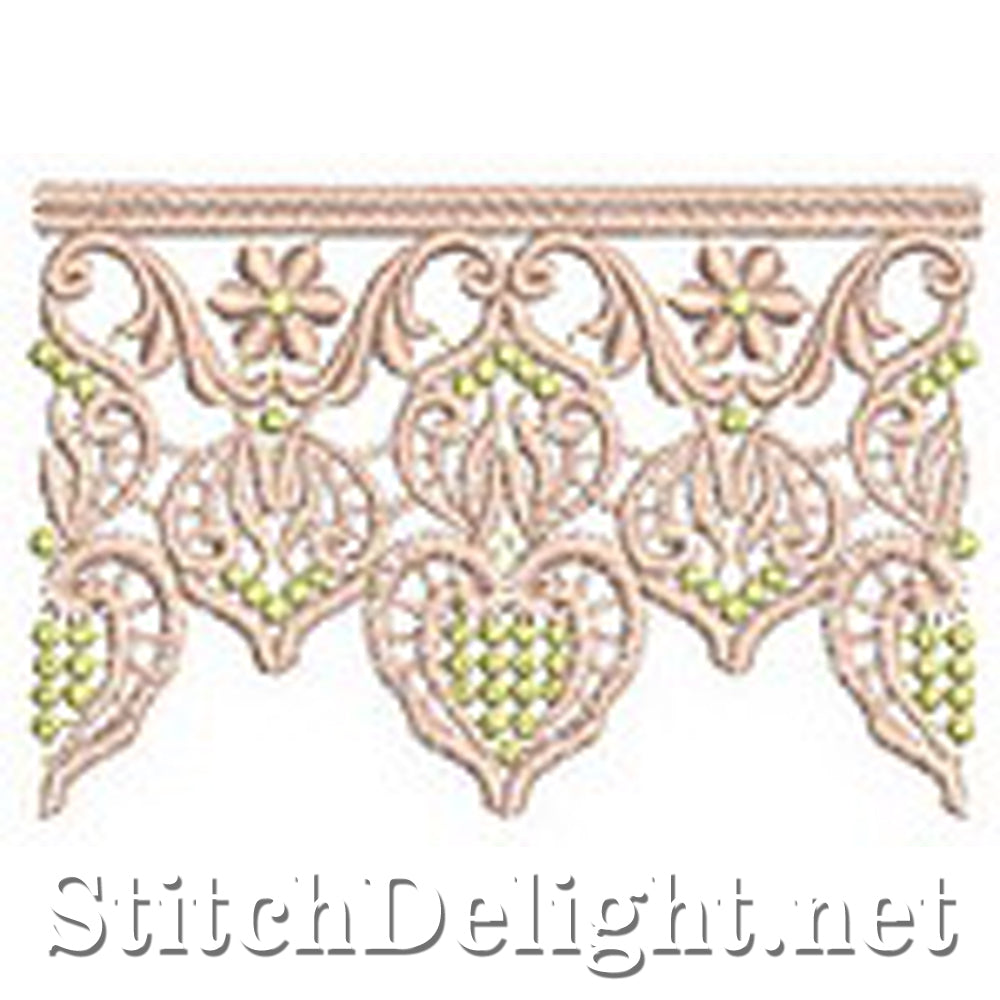 SD0570 Calista Lace Edging Large Hoops