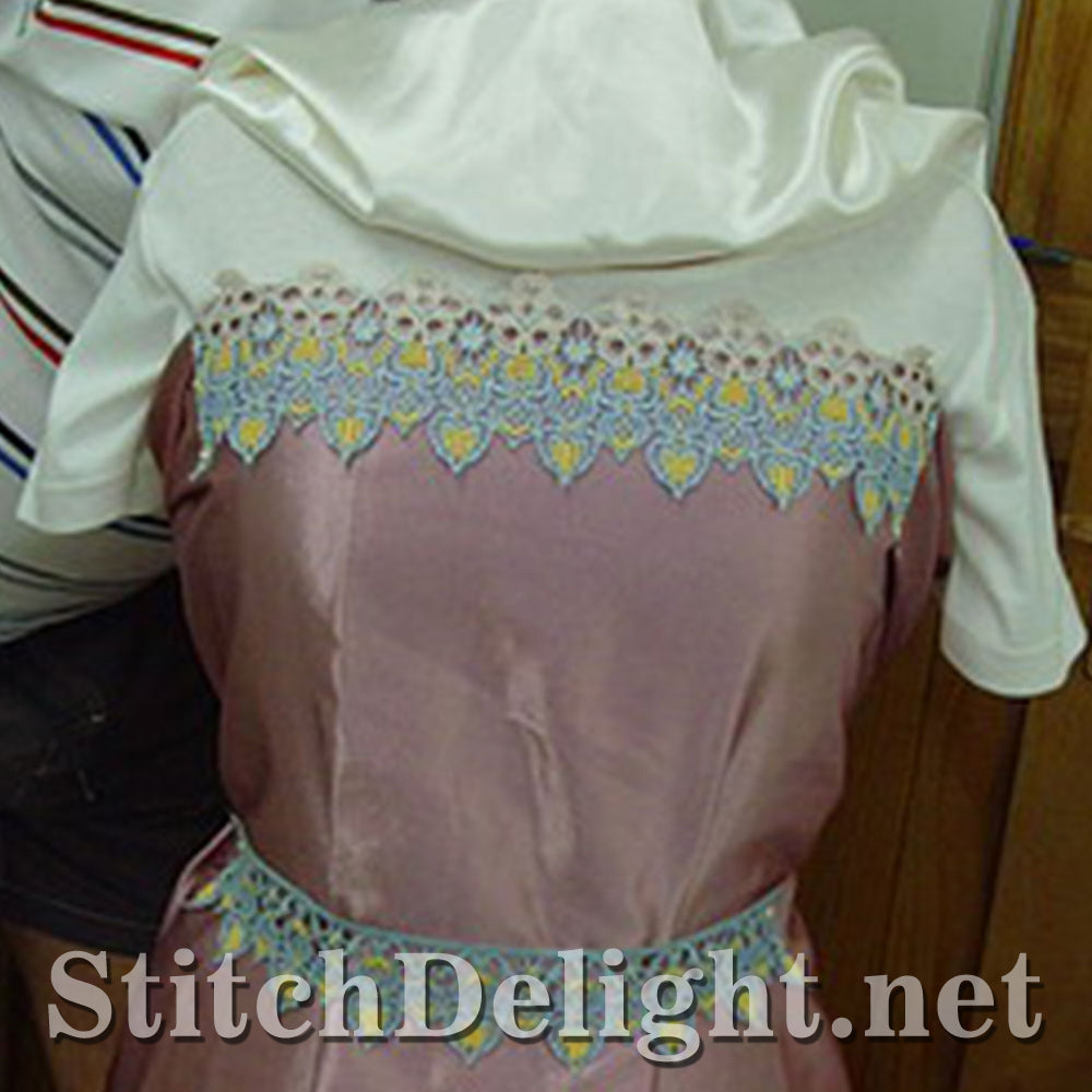 SD0570 Calista Lace Edging Large Hoops