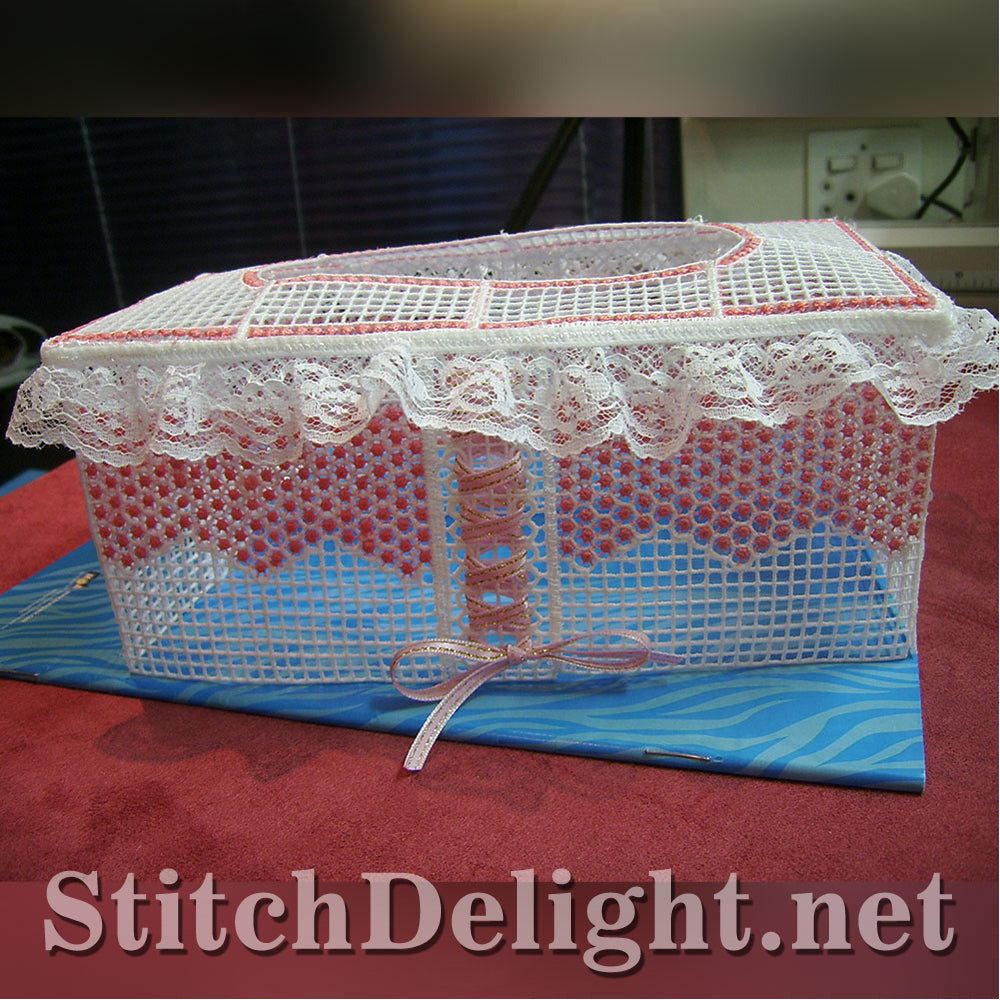 SD0502 Tissue Box In Lace