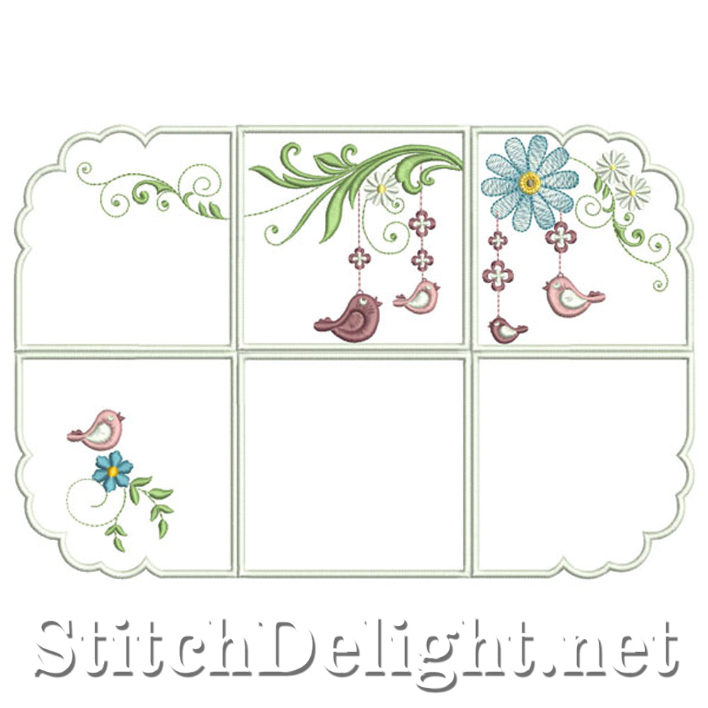 SDS1114 ITH Tray cloths 4x4 Hoop