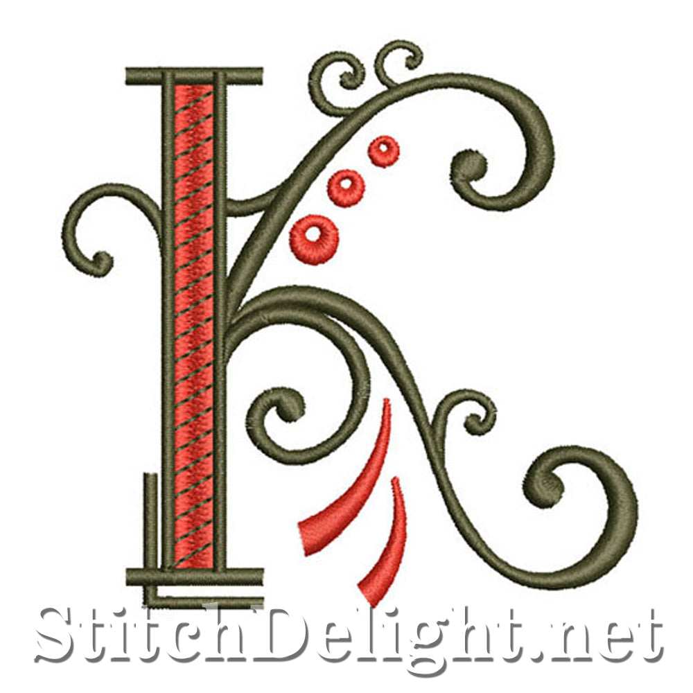 SDS1128 Fancy Deco Font K