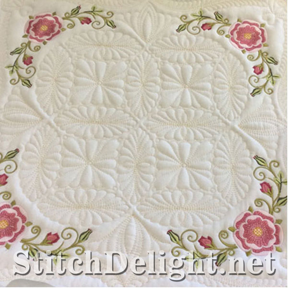 SDS0721 Tudor Rose Quiltblock 6