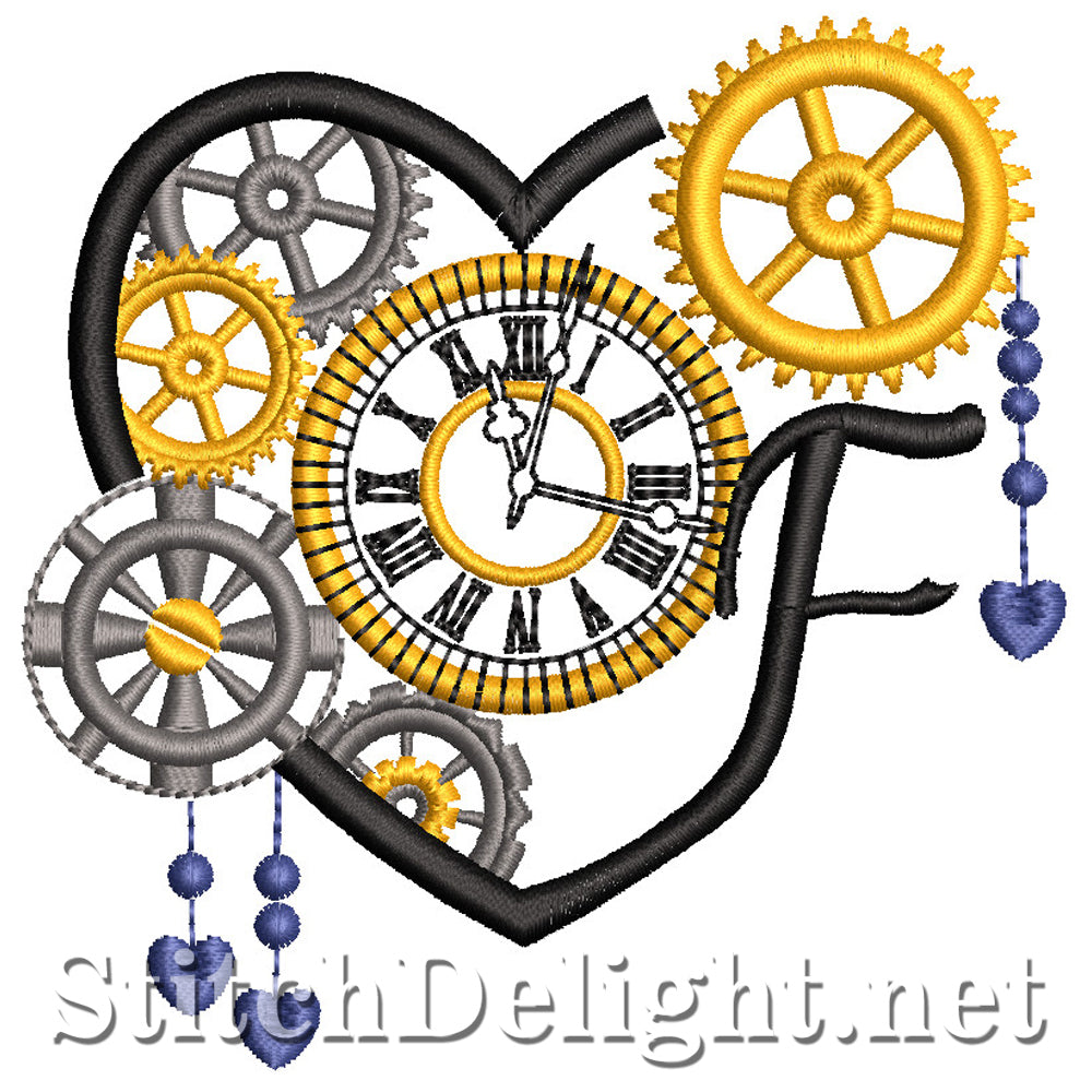SDS1561 Steampunk Alpha Font F