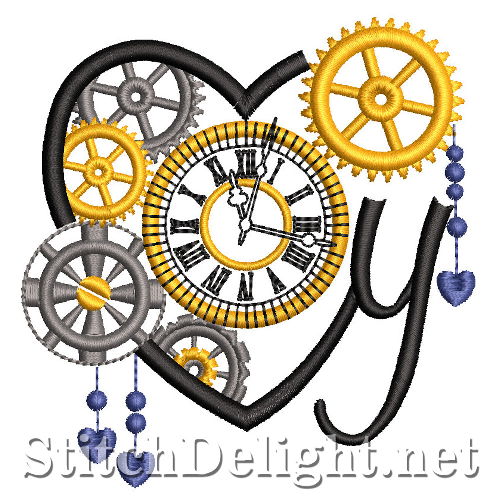 SDS1561 Steampunk Alpha Font Y