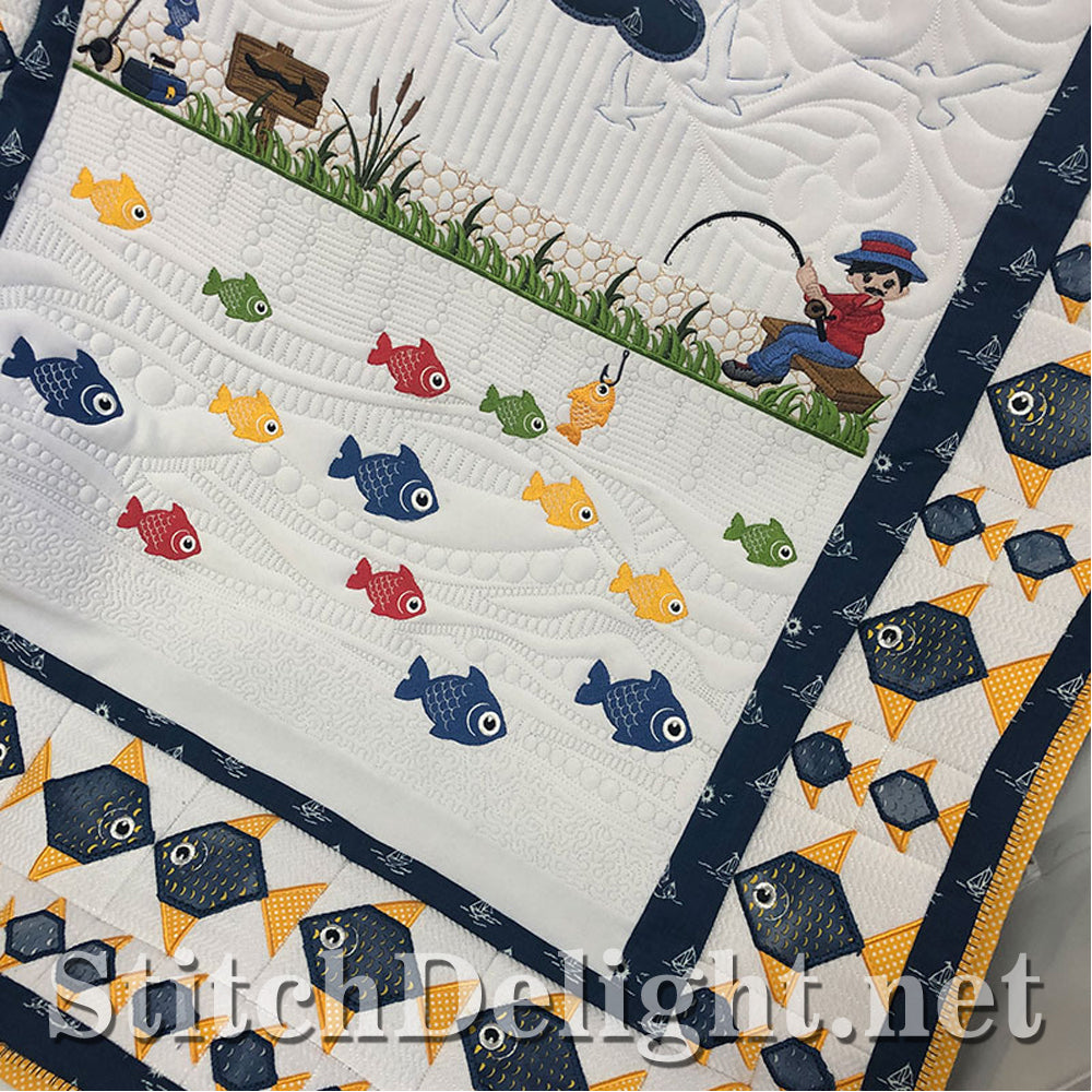 SDS1526 Lets go Fish Quilt