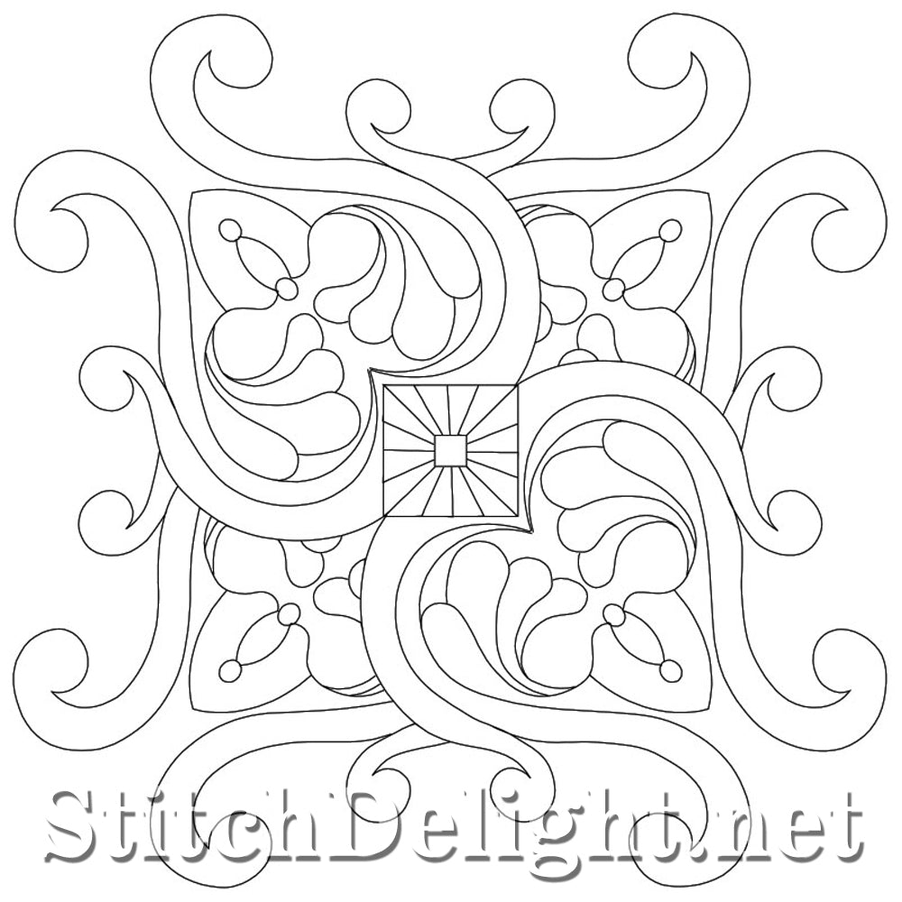 SDQL0108 Victorian Quilt Block