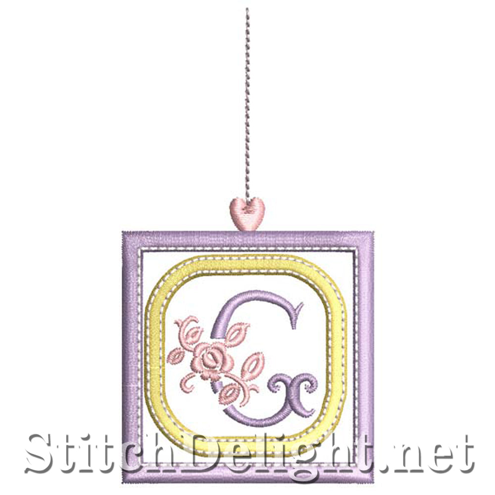 SDS1304 Applique Rosy Blocks Font G