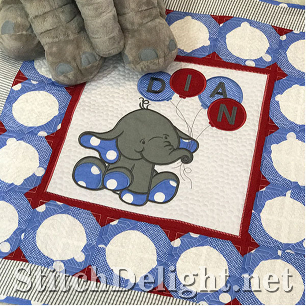 SDS1197 Ensemble de courtepointe Ellie avec appliques