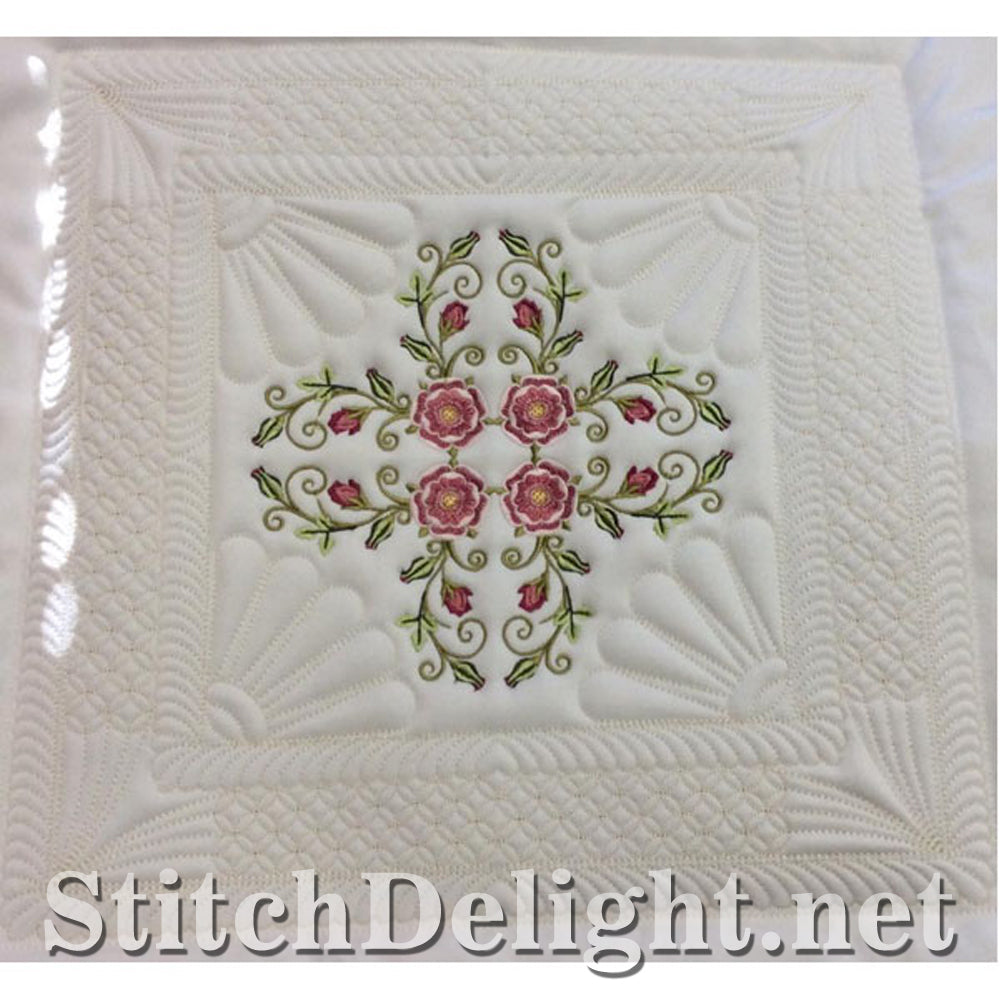 SDS0724 Tudor Rose Quiltblock 9