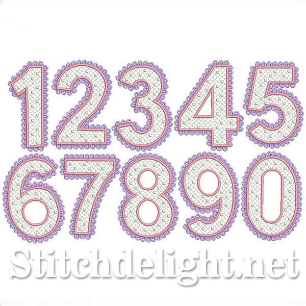 Numéros de police de dentelle SDS0258
