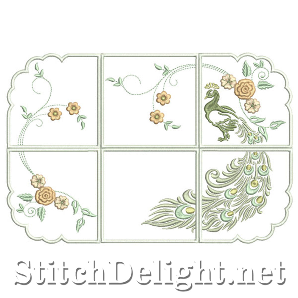 SDS1114 ITH Tray cloths 4x4 Hoop