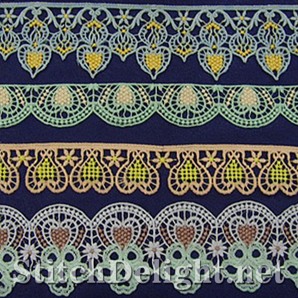 SD0570 Calista Lace Edging Large Hoops