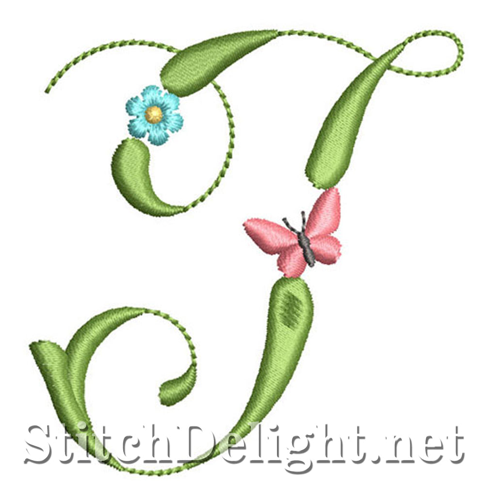 SDS1152 Butterflies and Flowers Font I