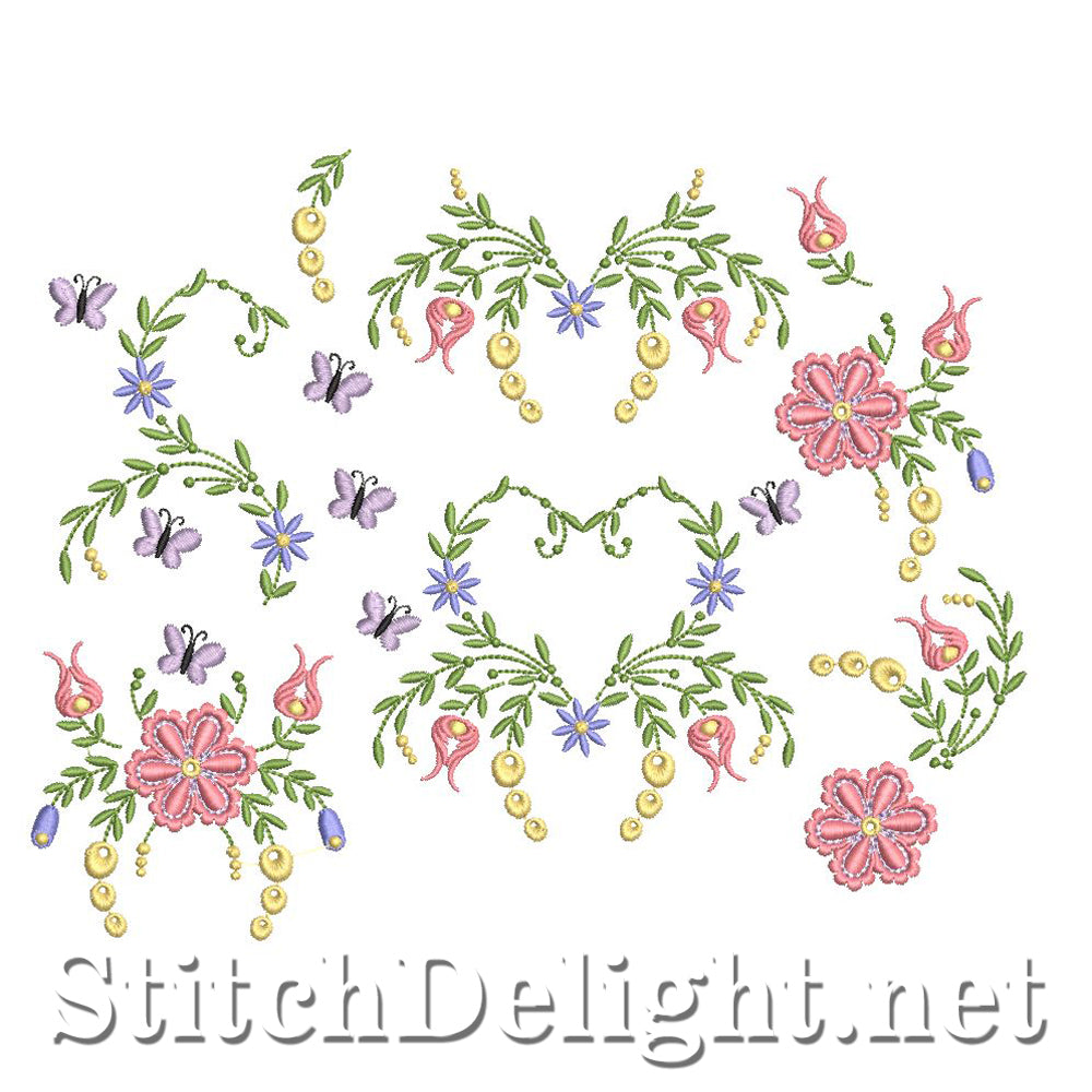 SDS1052 Sierlijke bloemen 74