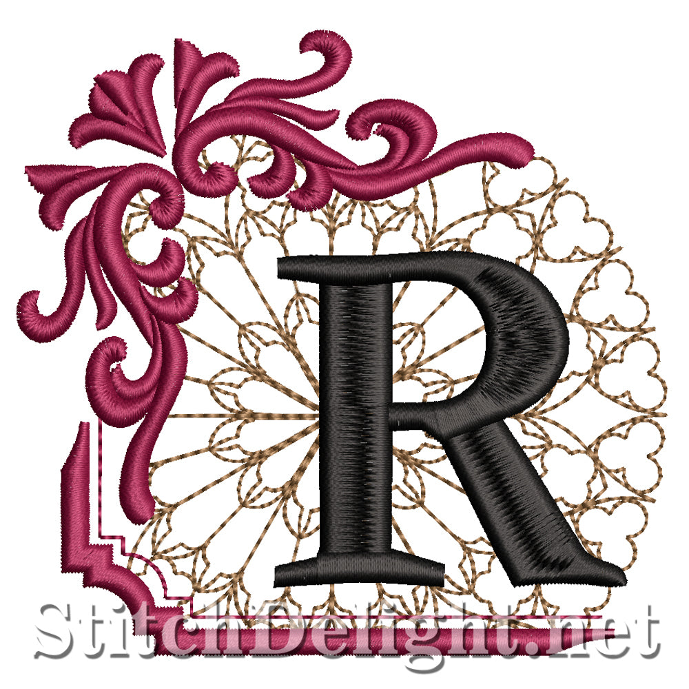 Fancy Calligraphy Letter R
