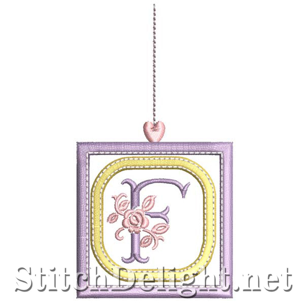 SDS1304 Applique Rosy Blocks Font F