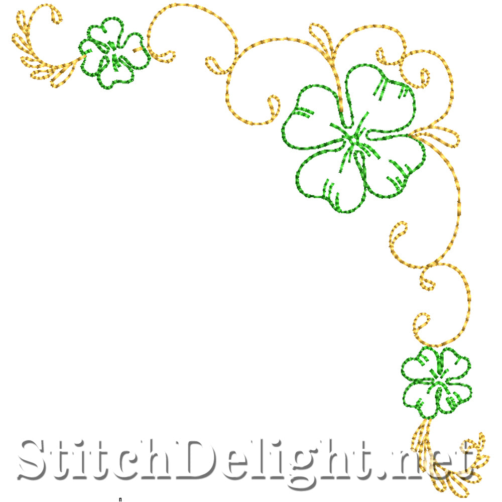 SD0697 Lucky Clover Corners