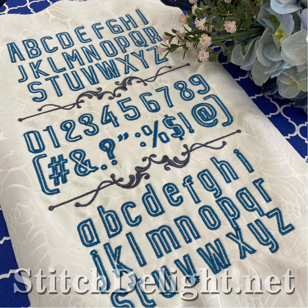 HOE0085 Elegant Outline Font