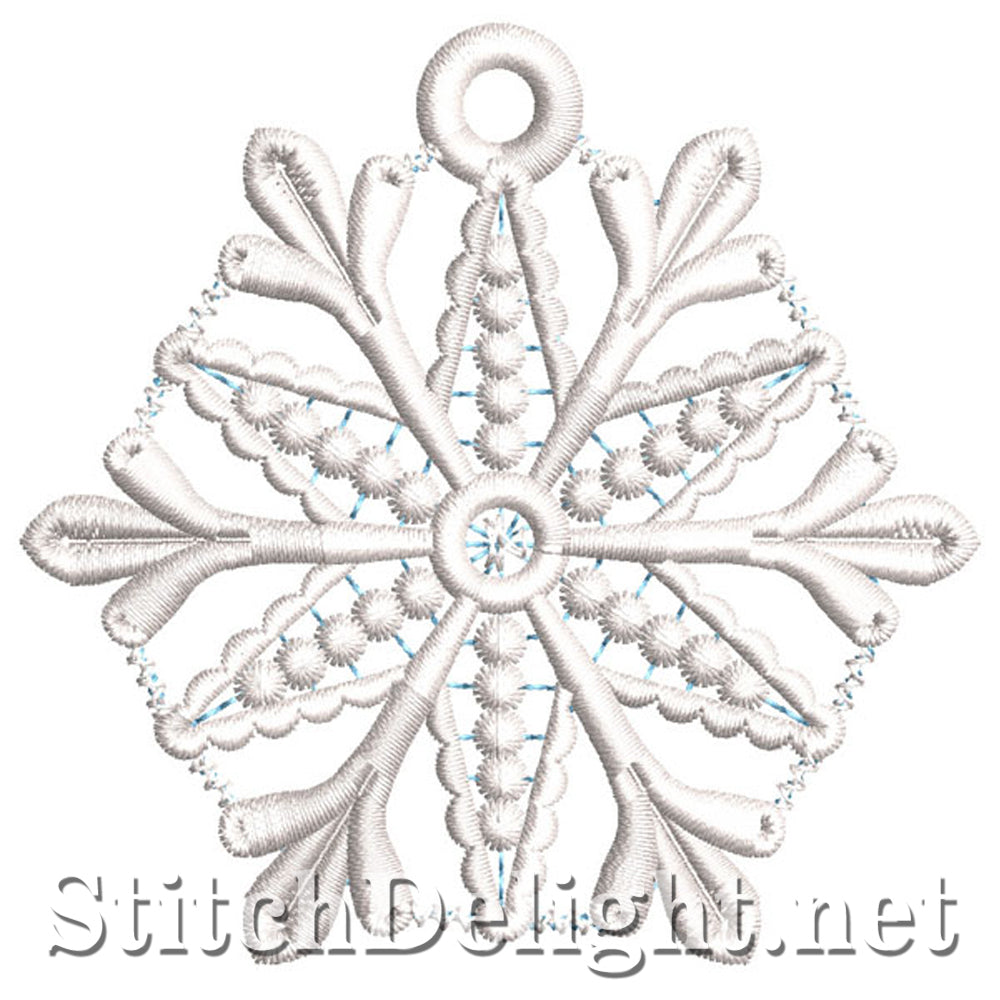 SDS0099 Flocon de neige autoportant en dentelle