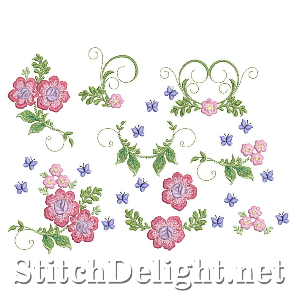 SDS1058 Dainty Flowers 80