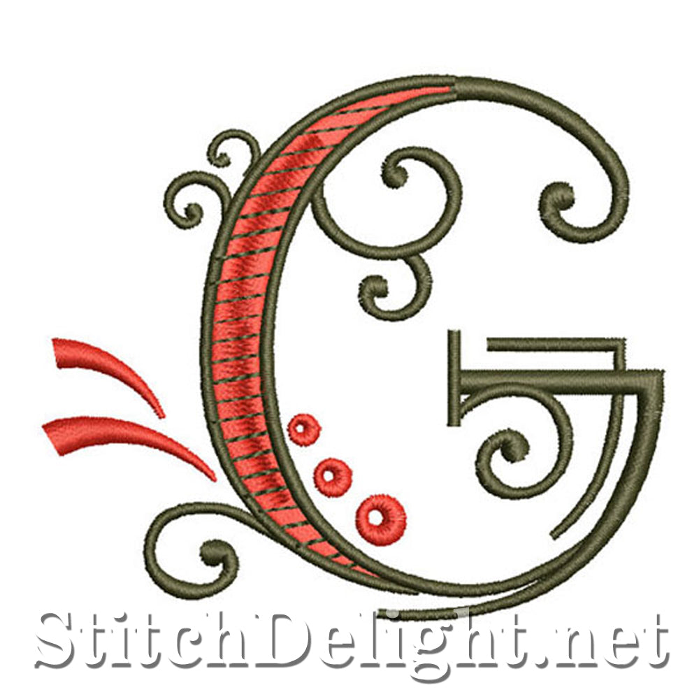 SDS1128 Fancy Deco-lettertype G