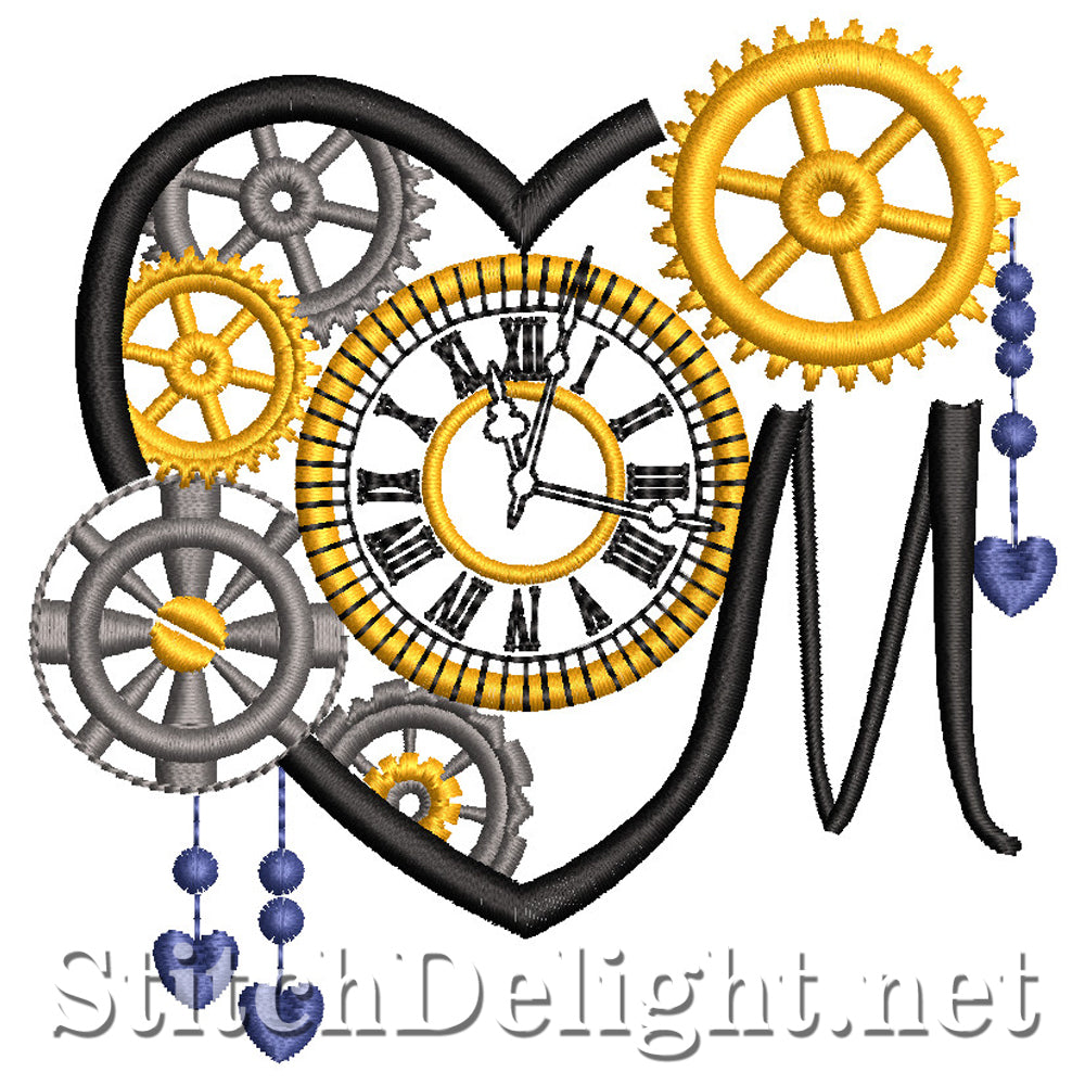 SDS1561 Steampunk Alpha Font M
