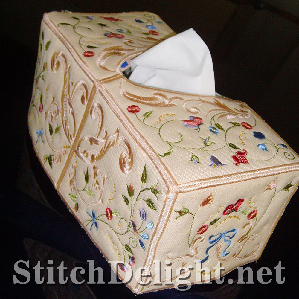 SD0689 Dainty Floral Tissue Box Cover