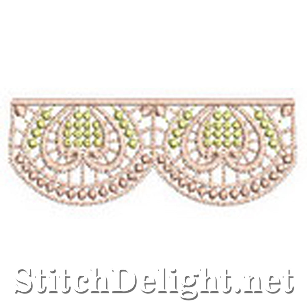 SD0570 Calista Lace Edging Large Hoops