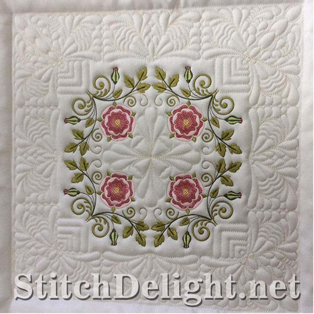 SDS0727 Tudor Rose Quiltblock Set 10
