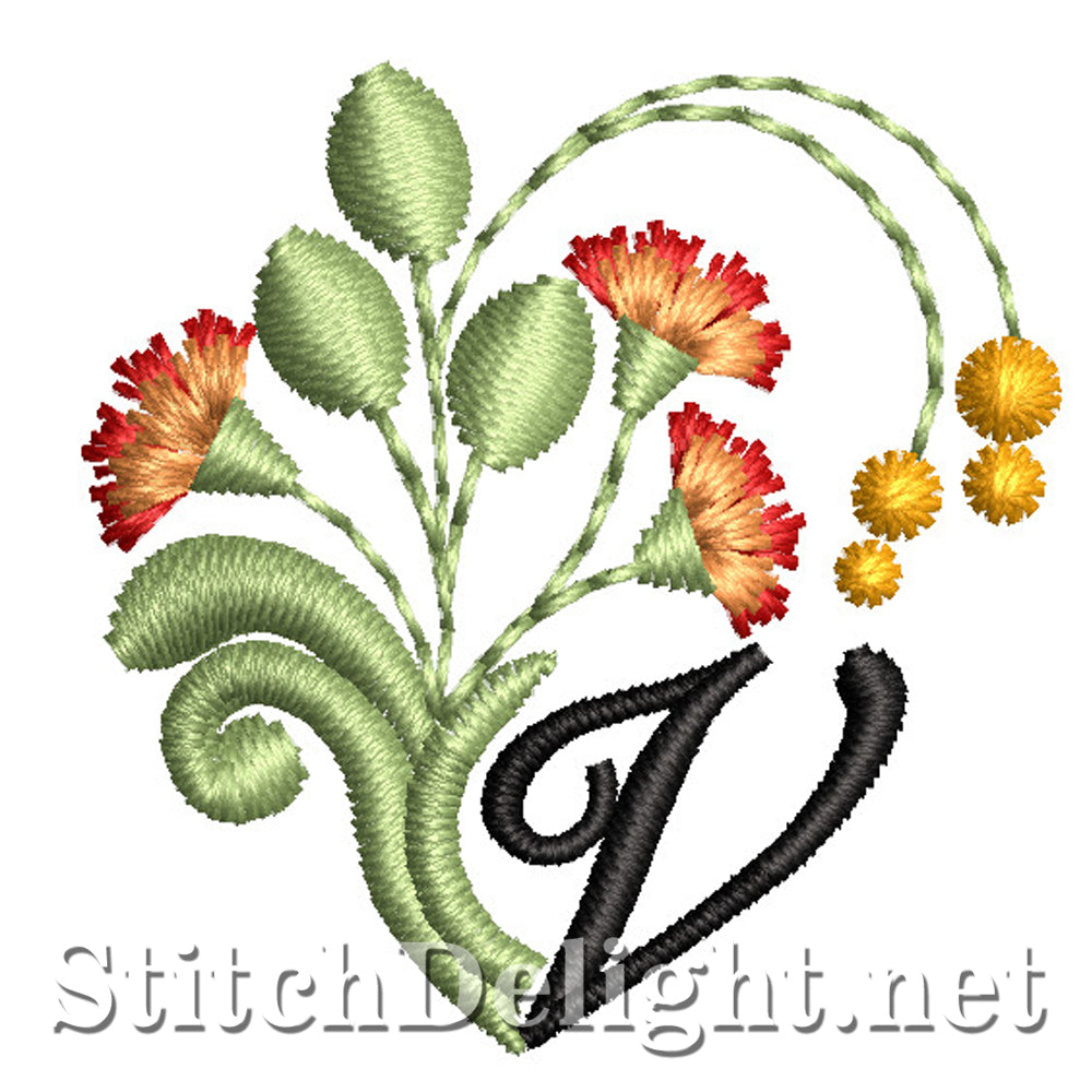 SDS1749 Flamboyant Font V