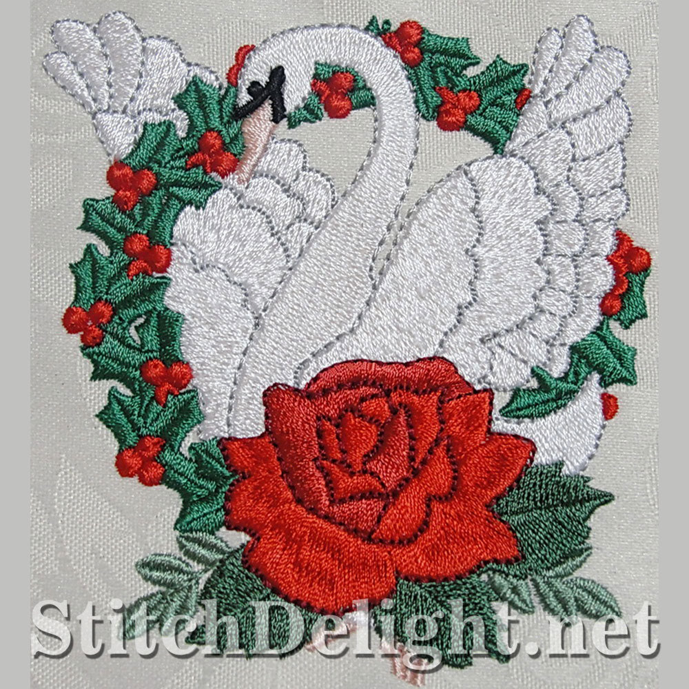 SDS4169 Christmas Swans